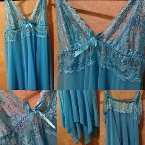 🌺4/$30 🆂🅰🅻🅴 LACE BABYDOLL SHEER GOWN MEDIUM